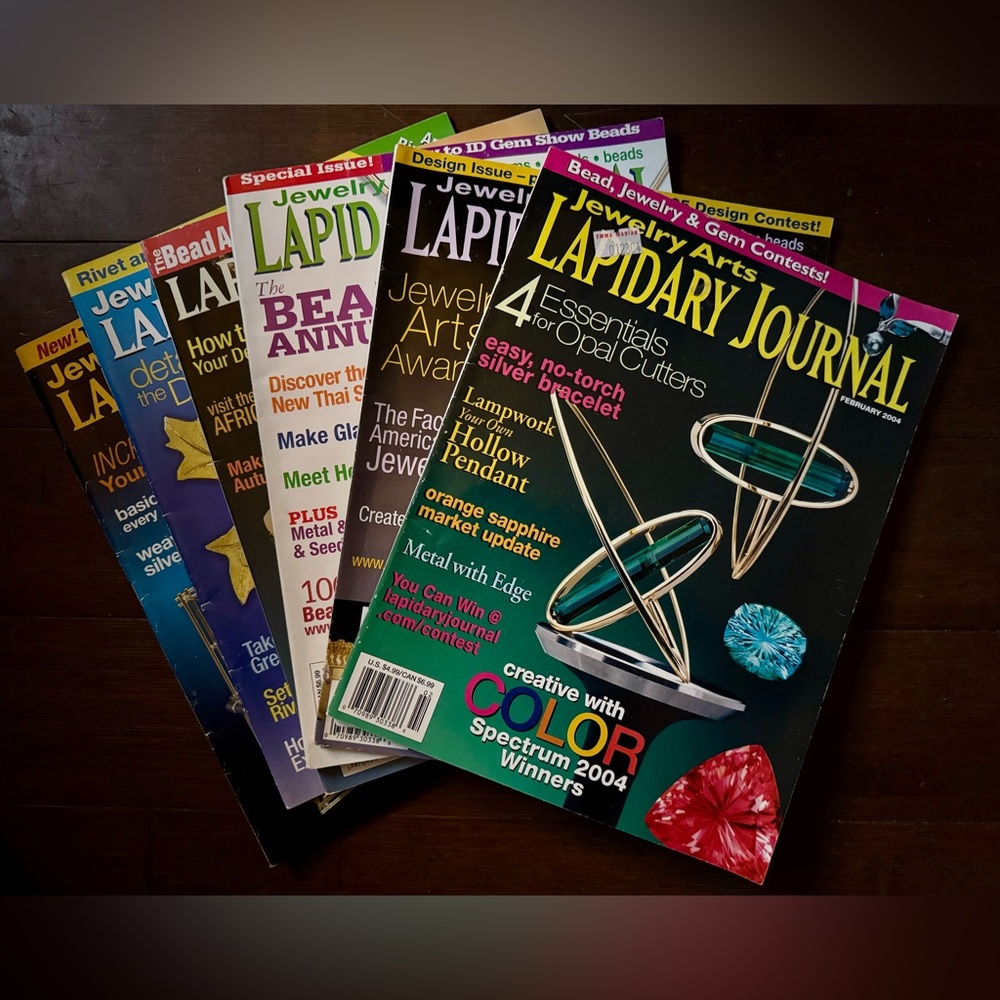 6 Lapidary Journal Magazines from the 2000’s